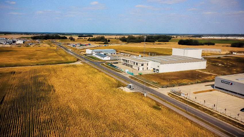 Aerial view of High Technologies Industrial Park, photo: Town Office in Stargard