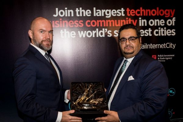 Wiceprezes PAIH Krzysztof Senger i Faisal Hammoud szef Dubai Internet City