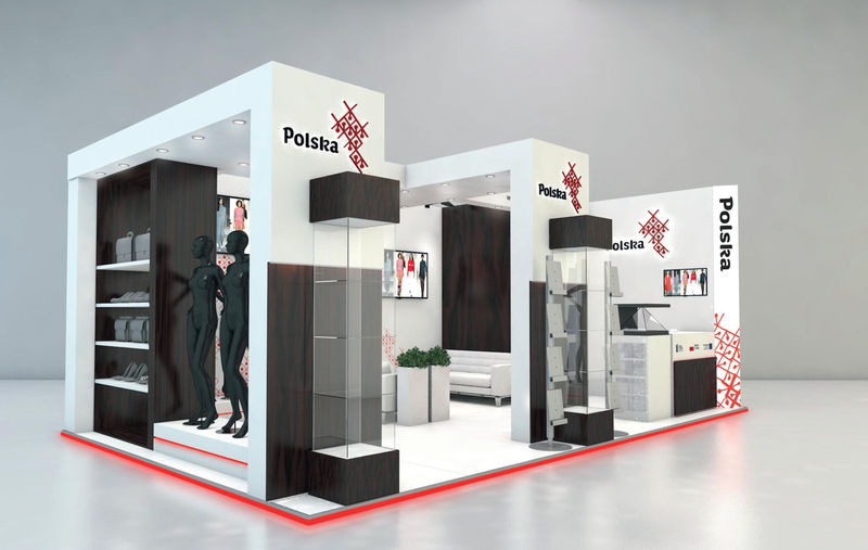 Projekt stoiska PAIH - targi WHO IS NEXT - Paryż