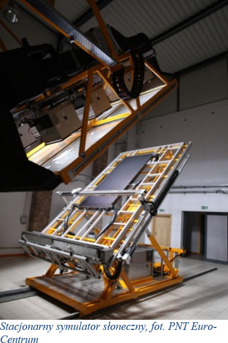 Stacjonarny symulator słoneczny (fot.: PNT Euro-Centrum)