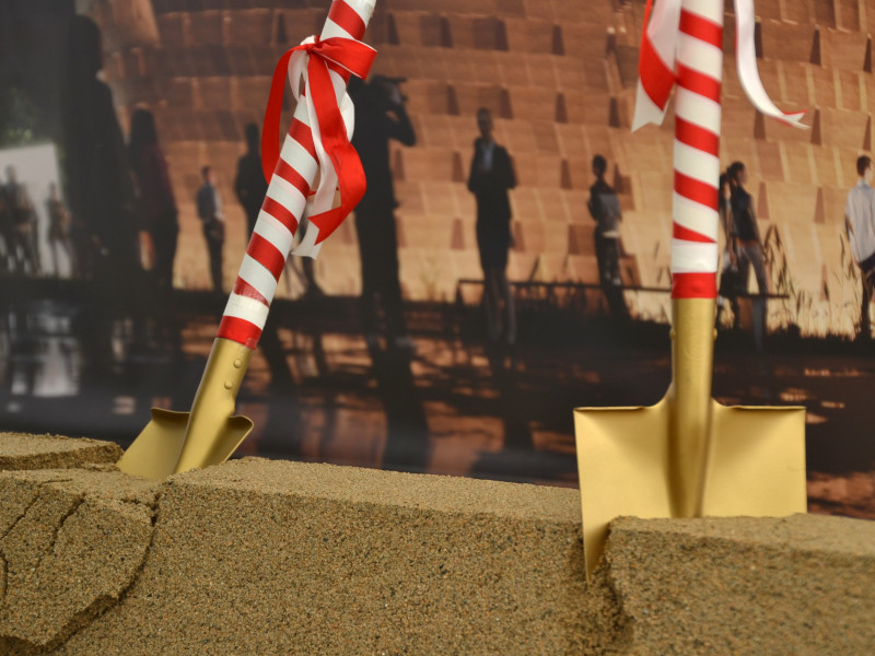 Inauguration of the construction of the Poland Pavilion for the World