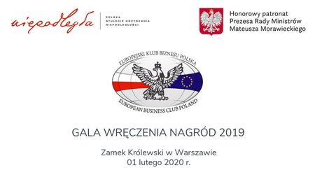 Gala wręczenia nagród EKB Polska 2019 Gala wręczenia nagród EKB Polska 2019