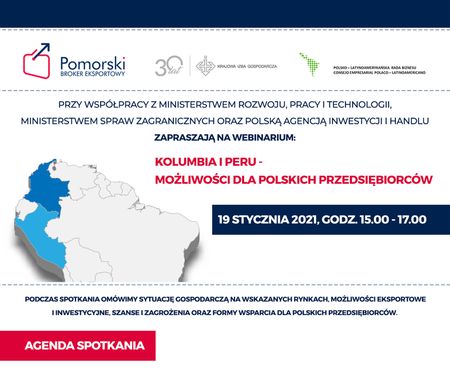 Kolumbia i Peru - możliwości dla polskich przedsiębiorców Kolumbia i Peru - możliwości dla polskich przedsiębiorców