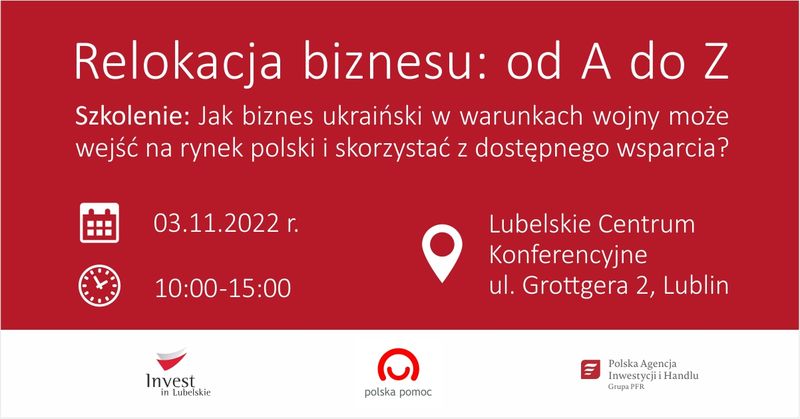 Szkolenie - Relokacja biznesu od A do Z - Lublin