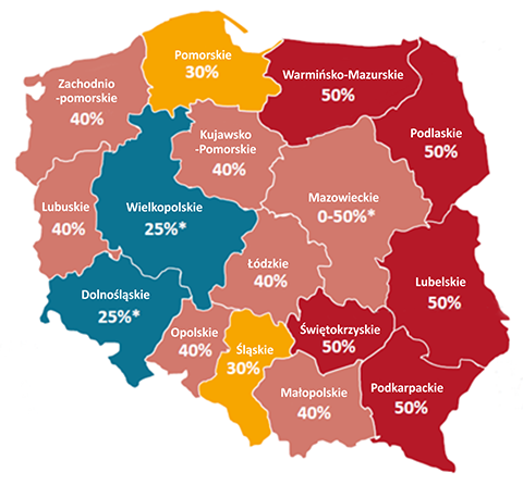 Mapa pomocy regionalnej 2022-2027