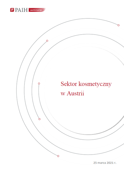 Austria - sektor kosmetyczny, Webinarium PAIH, 2021