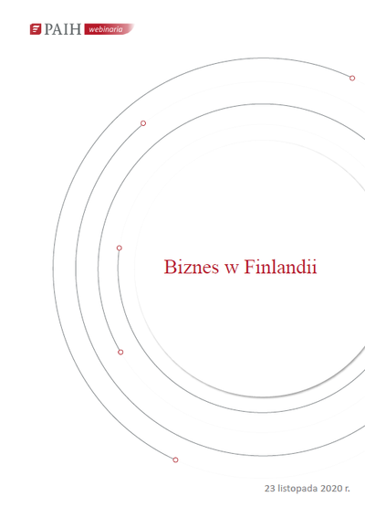 Biznes w Finlandii, Webinarium PAIH, 2020