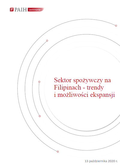 Filipiny - sektor spożywczy, Webinarium PAIH, 2020