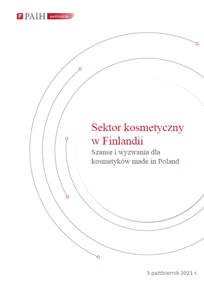 Finlandia - sektor kosmetyczny, Webinarium PAIH, 2021