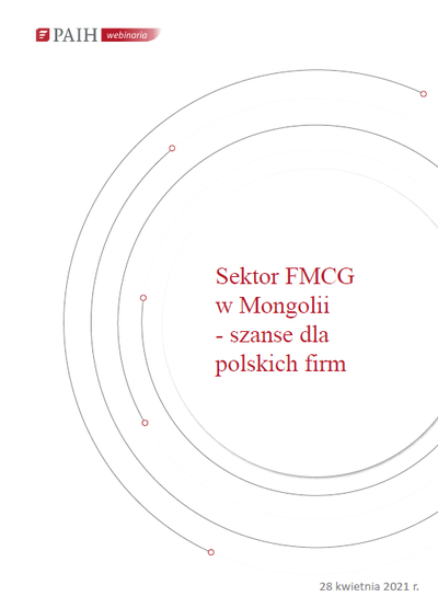 Mongolia - sektor FMCG, Webinarium PAIH, 2021