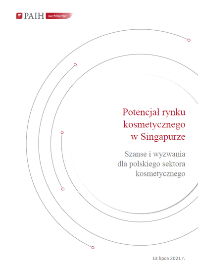 Singapur - rynek kosmetyczny, Webinarium PAIH, 2021