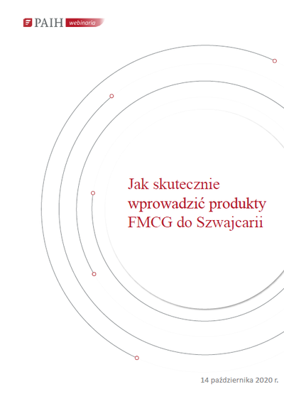 Szwajcaria - rynek FMCG, Webinarium PAIH, 2020