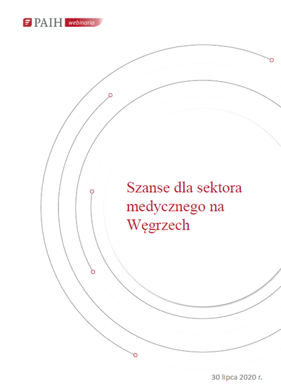 Węgry - sektor medyczny, Webinarium PAIH, 2020