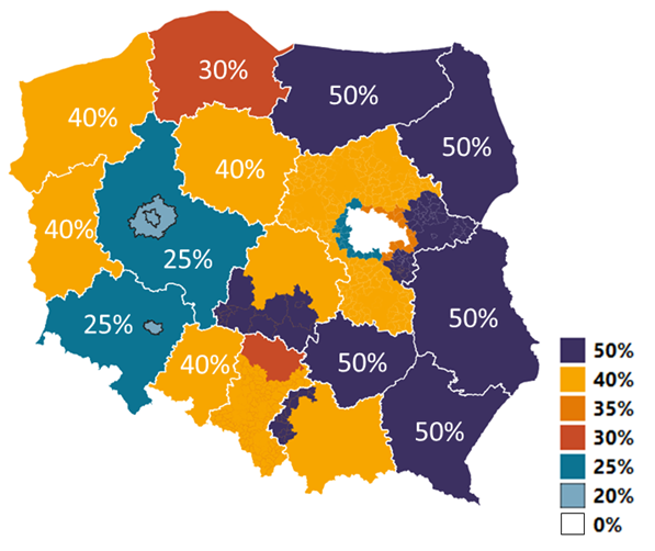 Mapa Intensywności Pomocy Regionalnej