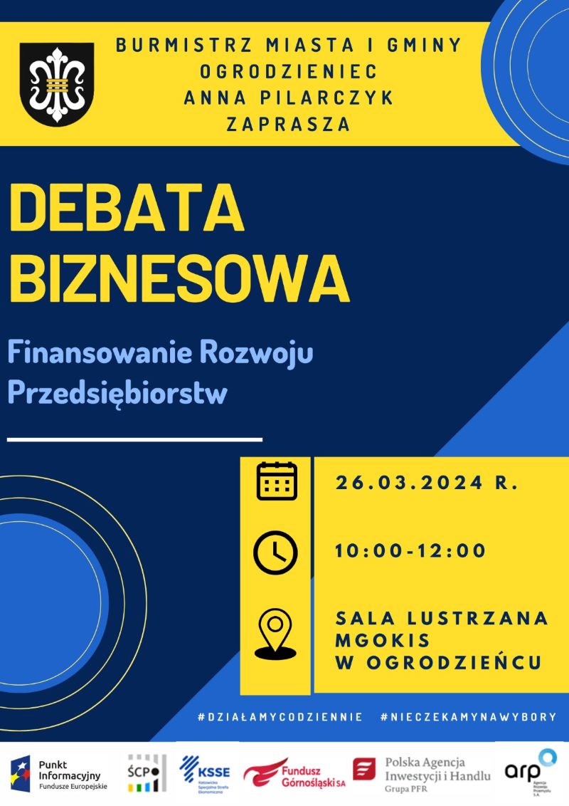 Debata Biznesowa - Finansowanie rozwoju przedsiębiorstw - w Katowicach
