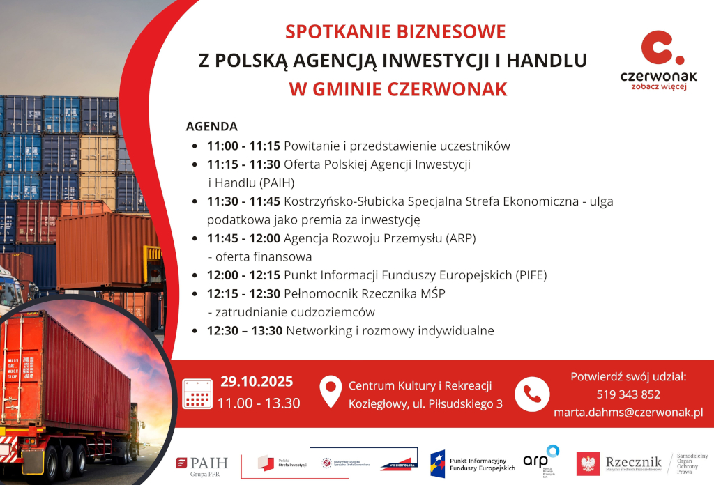 Spotkanie biznesowe z PAIH w Gminie Czerwonak