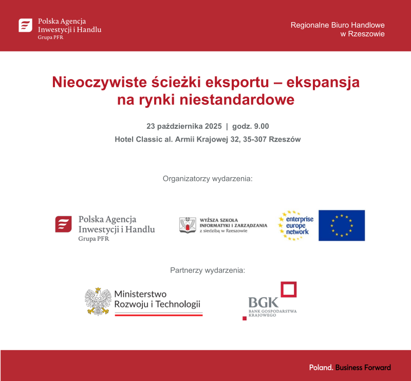 Nieoczywiste ścieżki eksportu - ekspansja na rynki niestandardowe_Rzeszów