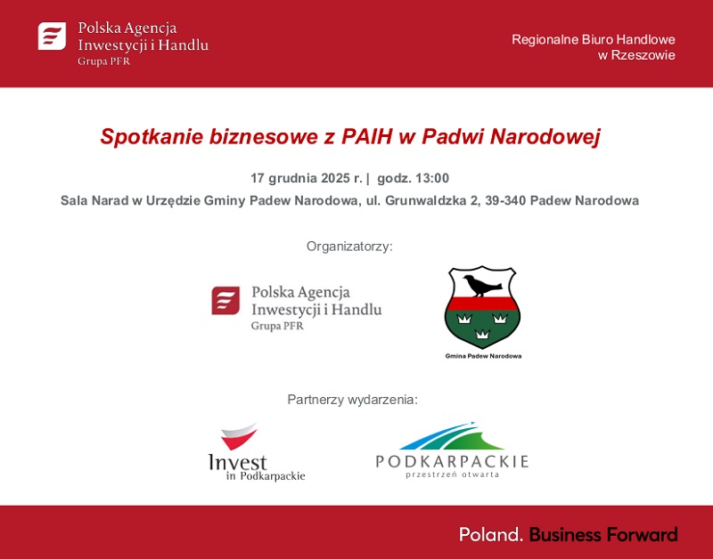 Spotkanie biznesowe z PAIH w Padwi Narodowej