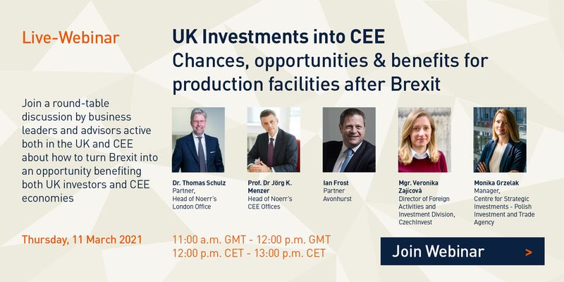 Webinar UK Investments into CEE